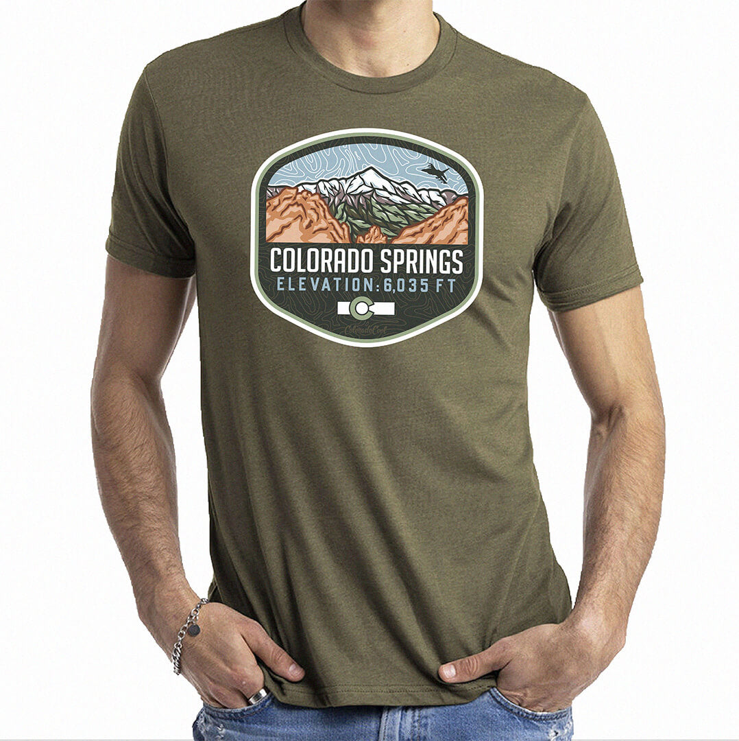 Colorado Springs T-Shirt - Military Green