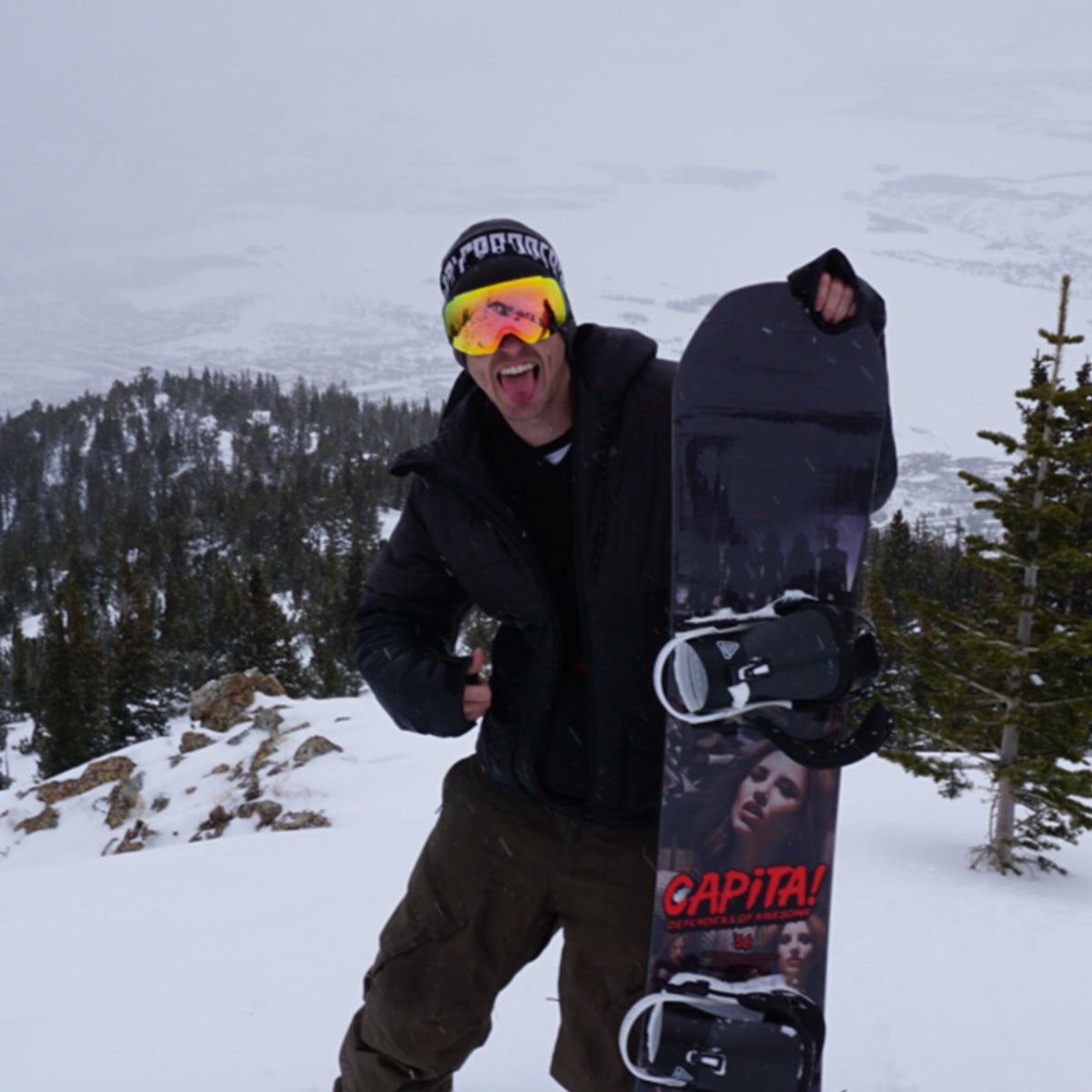 Denver Skyline Beanie - Gray/Black/White