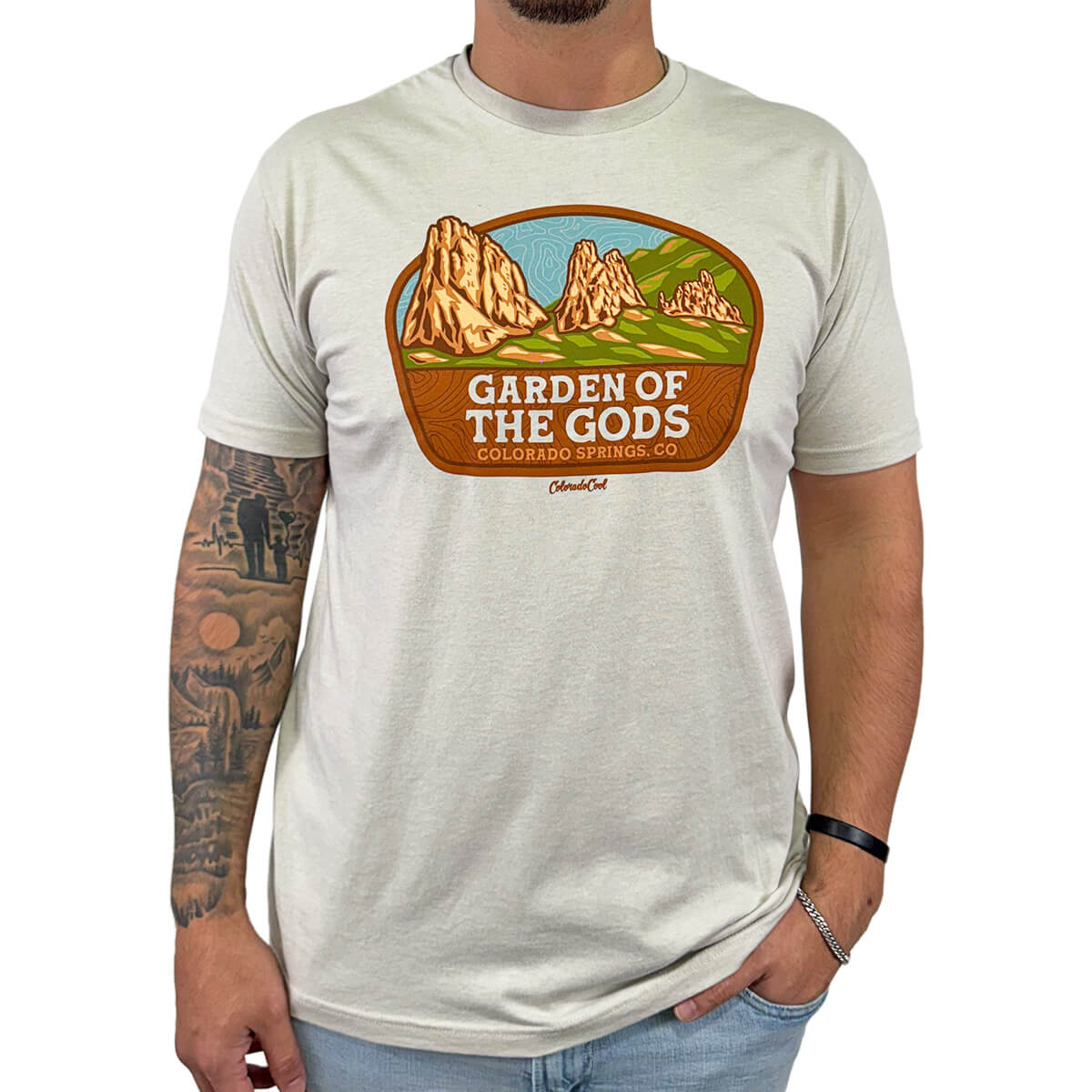 Garden of the Gods Sign T-Shirt - Sand