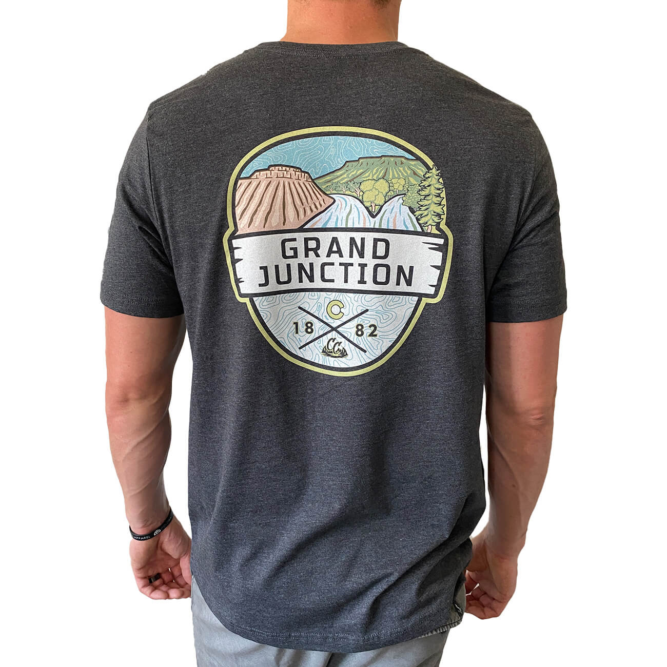 Grand Junction Trailhead T-Shirt - Unisex - Charcoal Gray