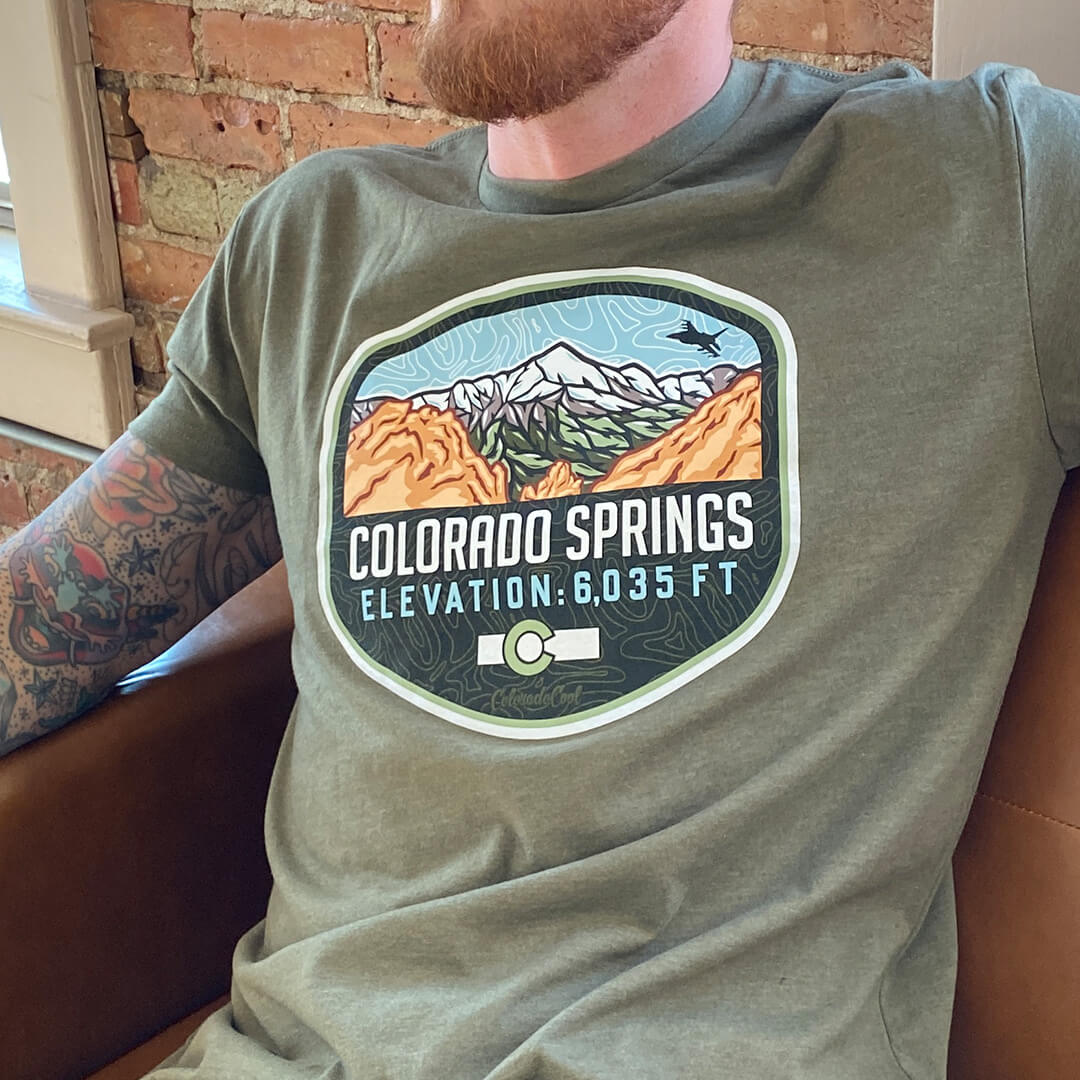 Colorado Springs T-Shirt - Military Green