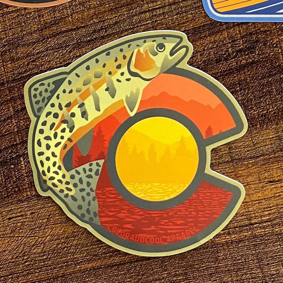 Cutthroat Trout "C" Sticker