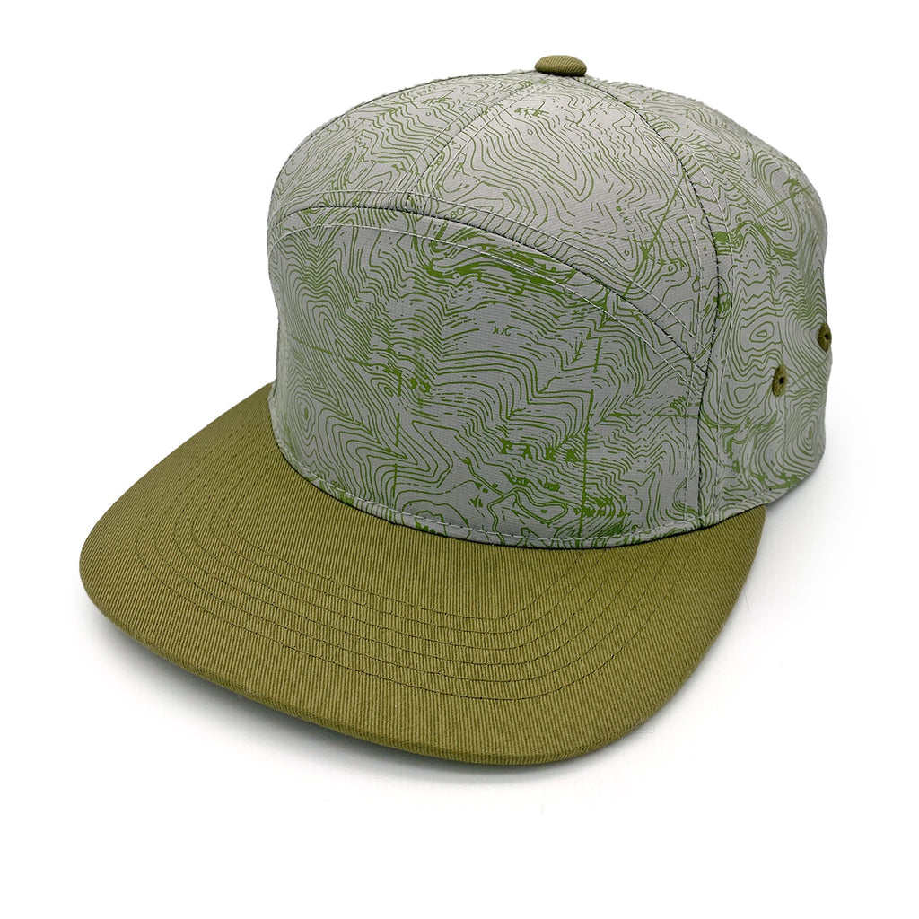 Topo Pattern Hat Topo Camper Hat - Gray/Olive