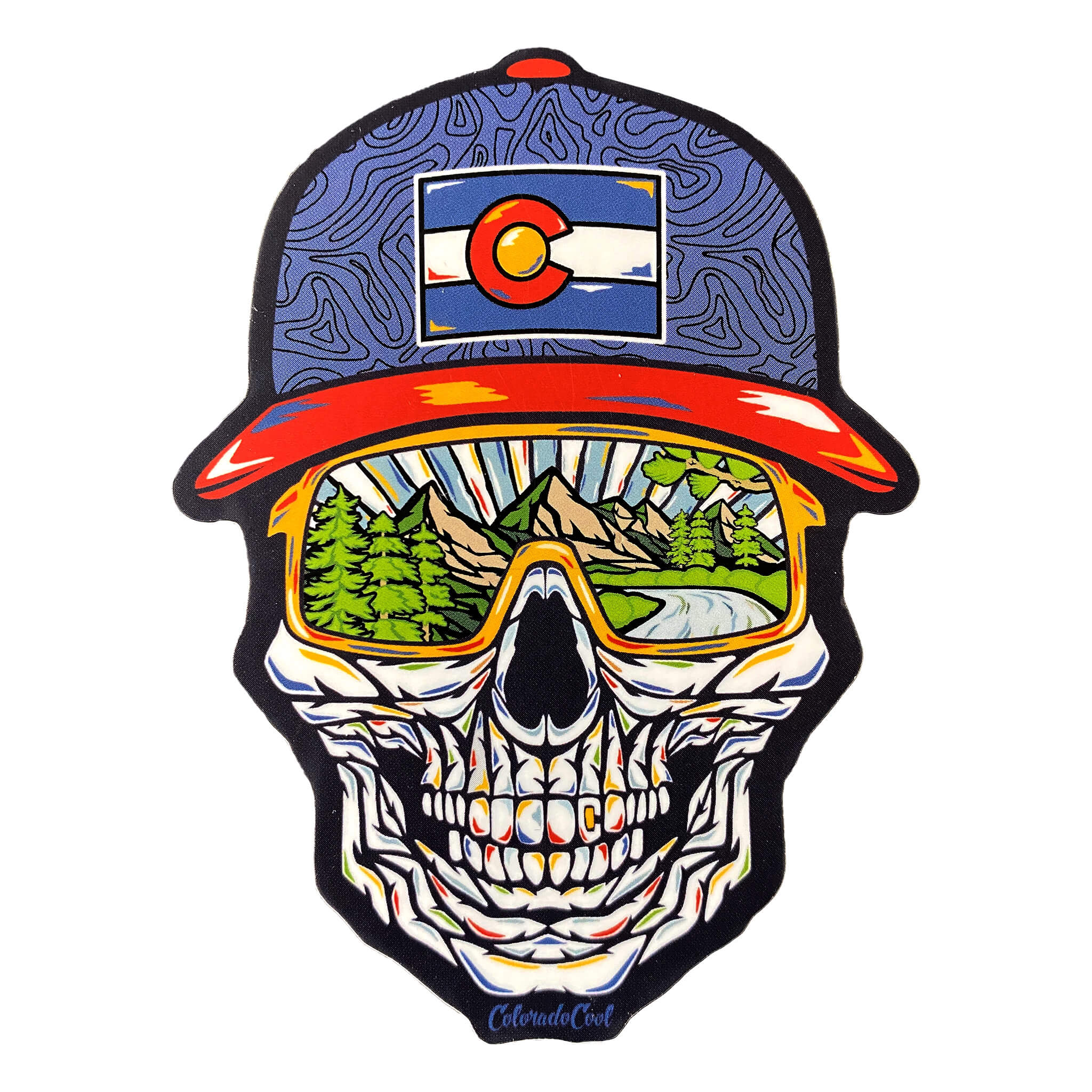 Colorado Skull Sticker - Summer