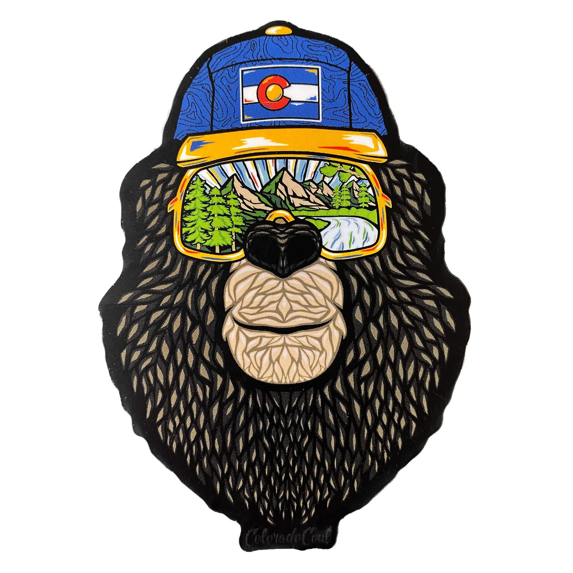 Summer Bear with Sunglasses Sticker - Matte