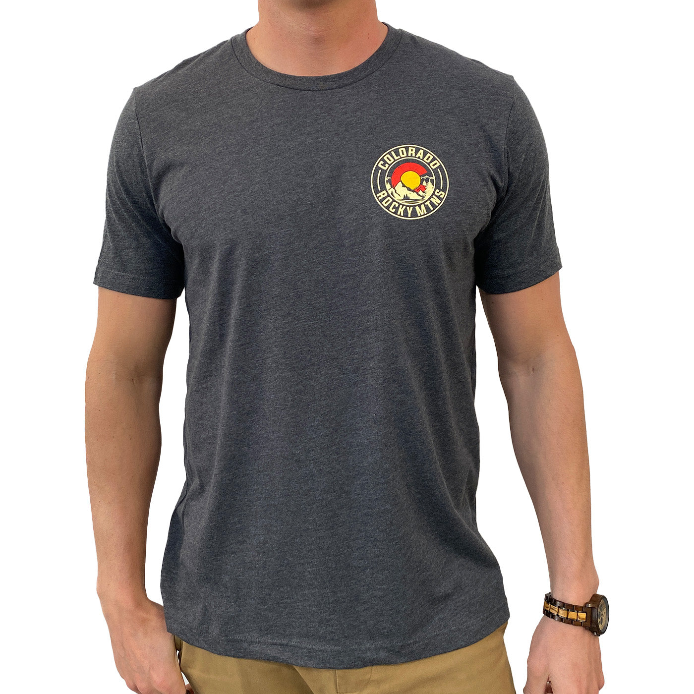 Colorado Rocky Mtns T-Shirt - Charcoal