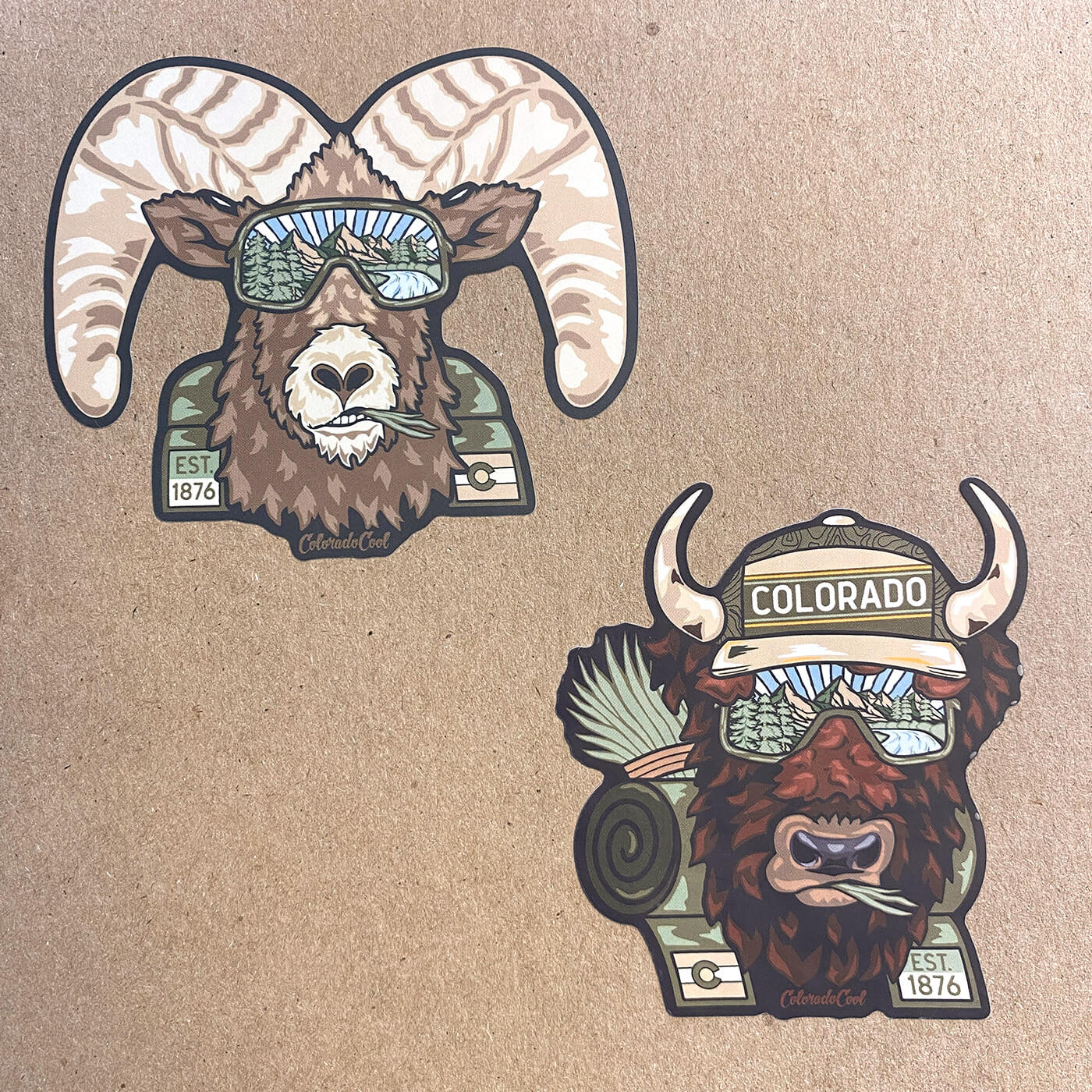 Bison Colorado Sticker