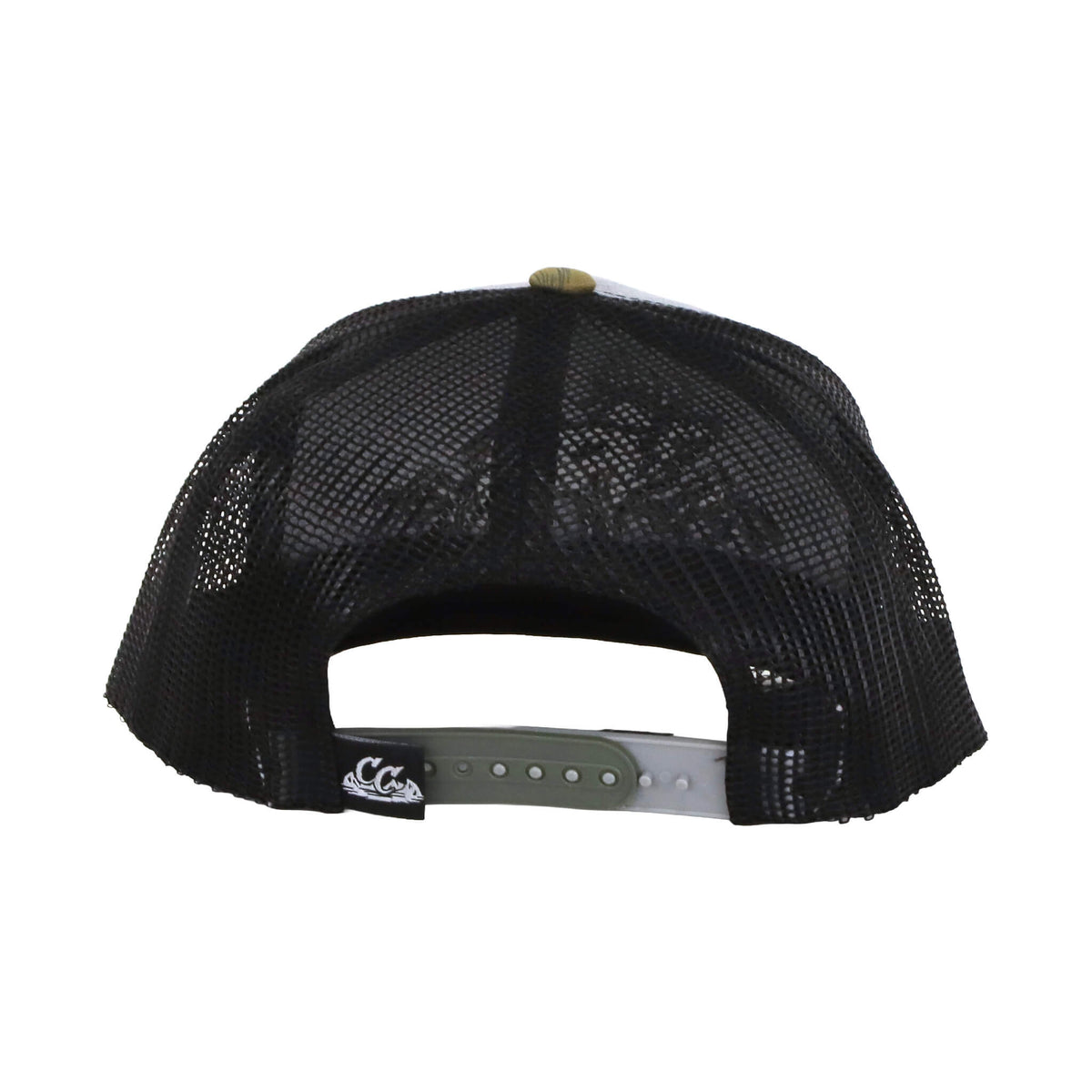 Roaming Elk - Grey/Olive Topo Trucker Hat