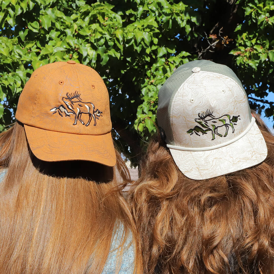 Roaming Elk - Beige/Olive Perf Hat