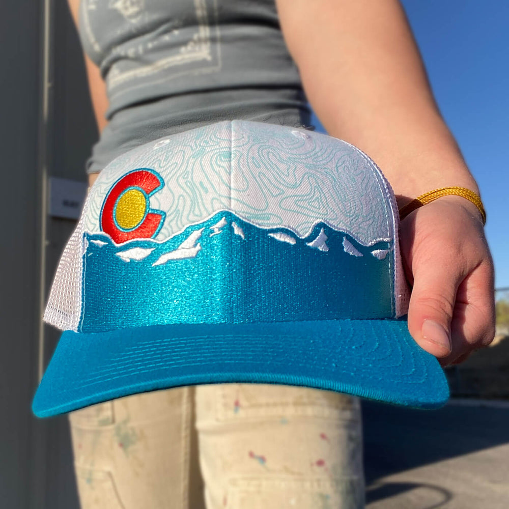 Range Topo Hat - Teal/White