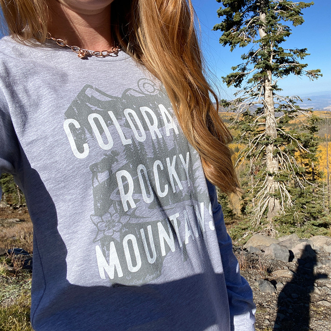 Highlands Long Sleeve T-Shirt - Colorado Rocky Mountains