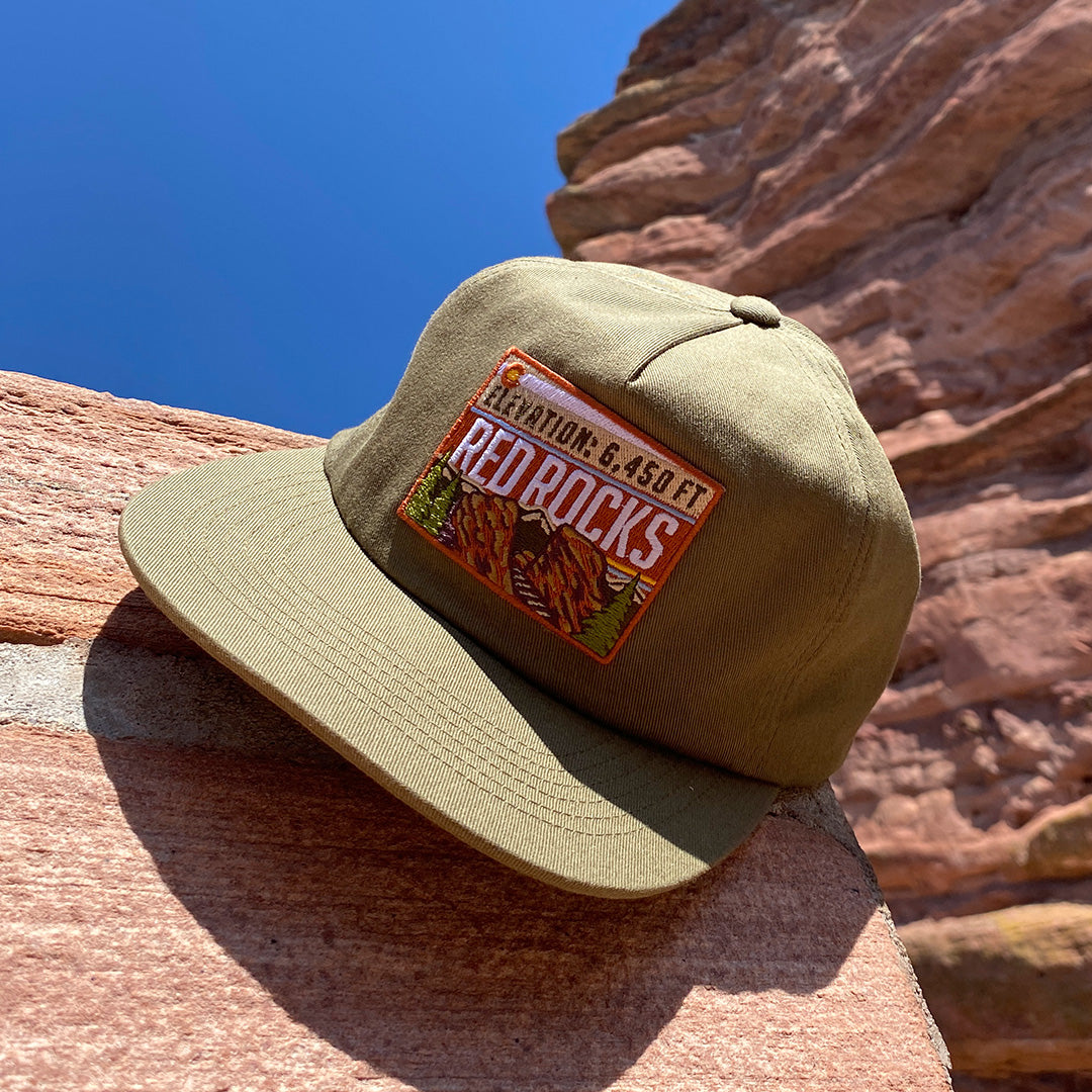 Red Rocks Hat - Unstructured - Olive