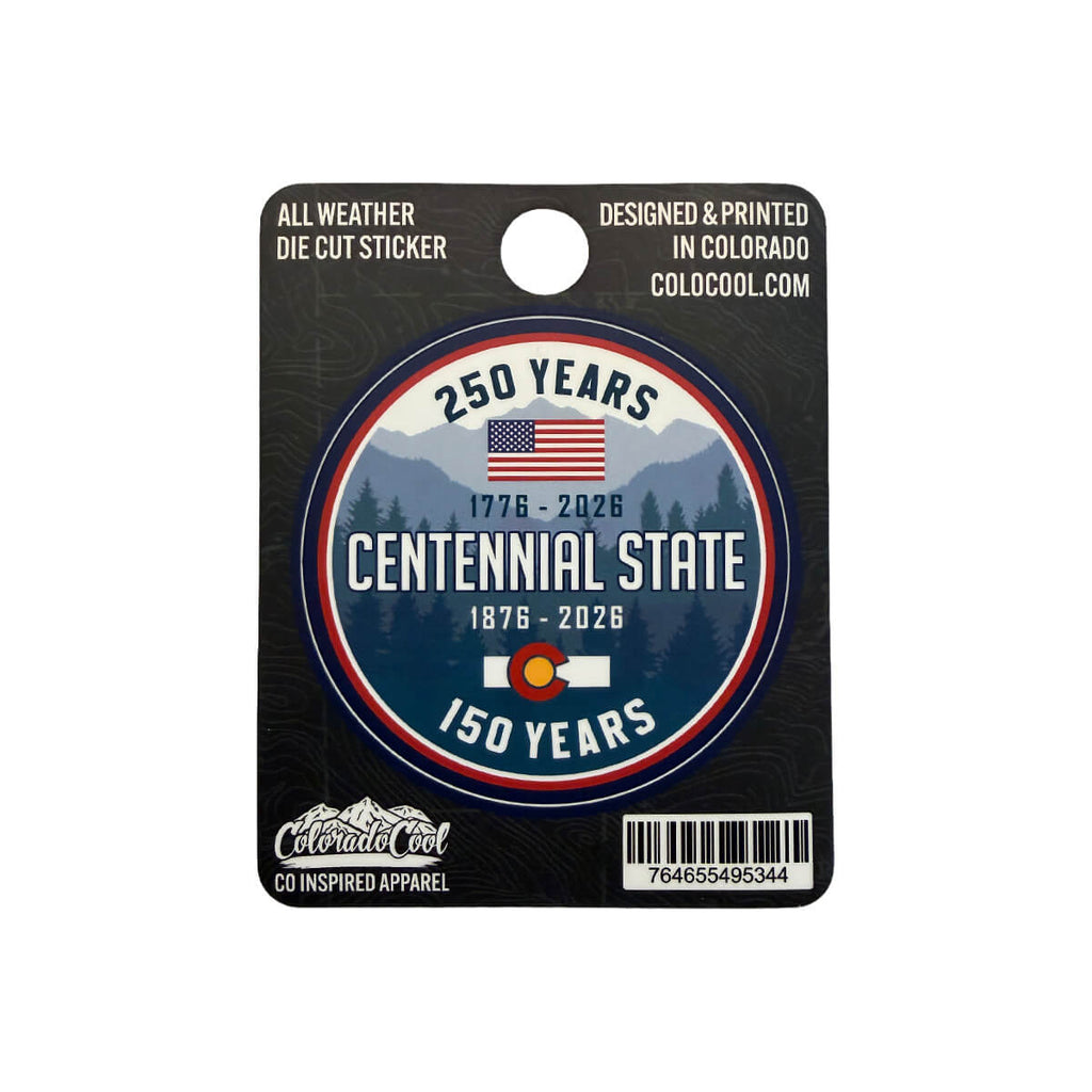 150th Anniversary - Centennial State - Sticker