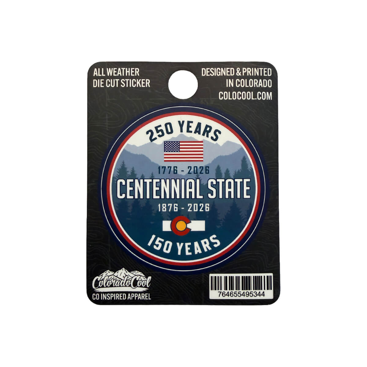 150th Anniversary - Centennial State - Sticker