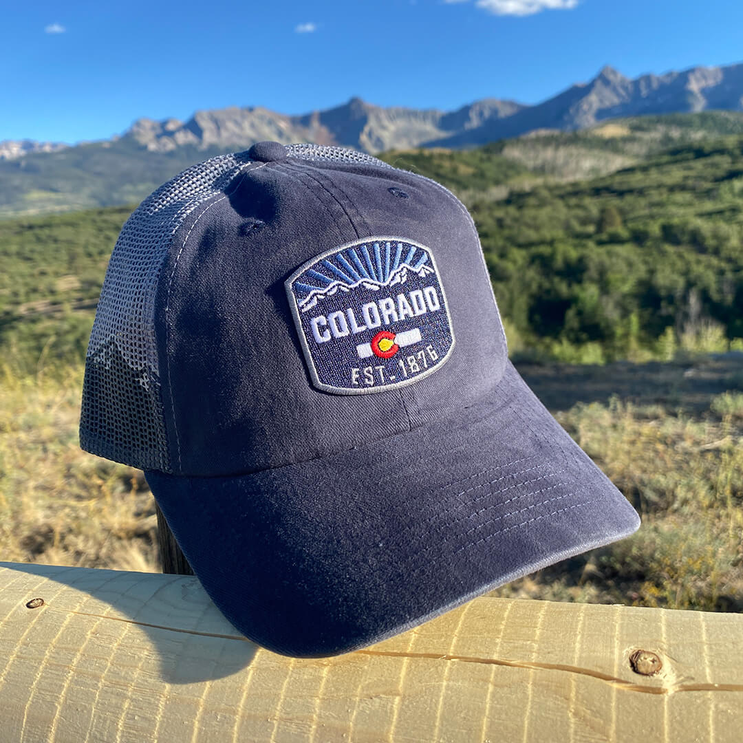 Range Unstructured Trucker - Navy/Gray - CO Navy Badge