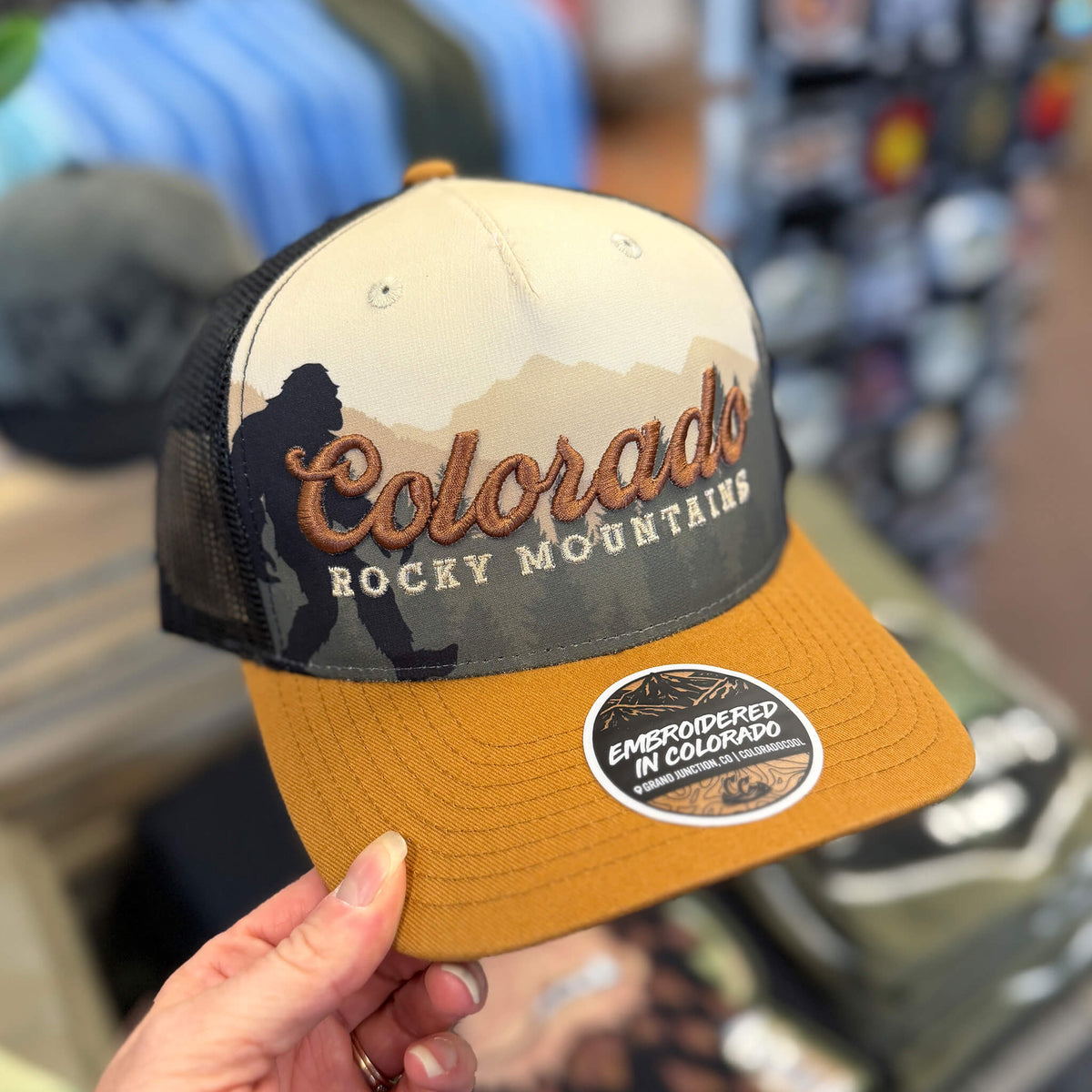 Draft - Bigfoot Treeline Canvas/Black Hat - Embroidered