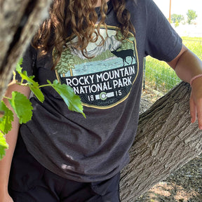 Rocky Mountain National Park T-Shirt - Charcoal