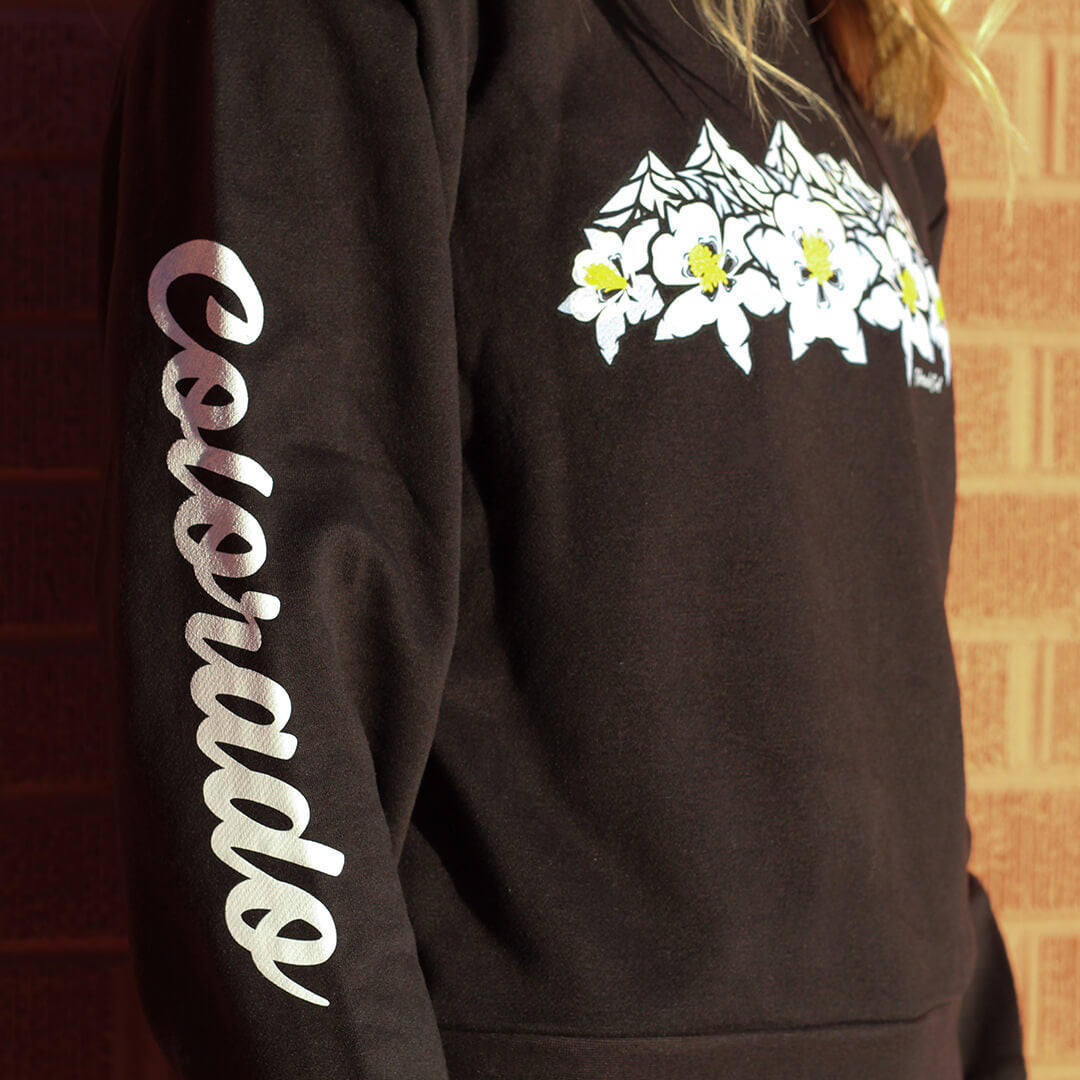 Floral Range - Sweatshirt - Black - Womens