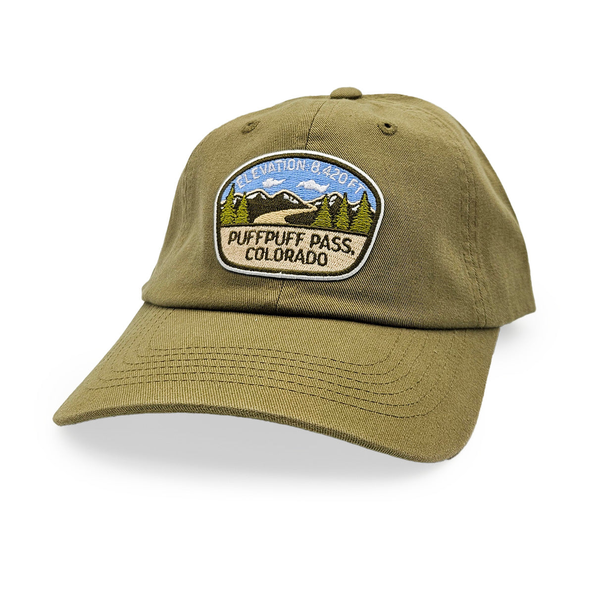 PuffPuff Pass Hat - Unstructured - Curved - Olive