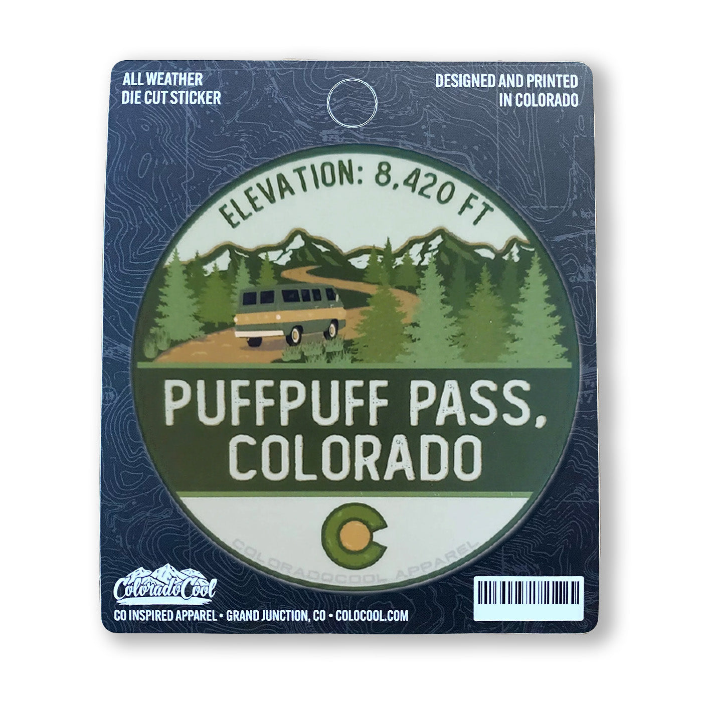 PuffPuff Pass, Colorado Sticker