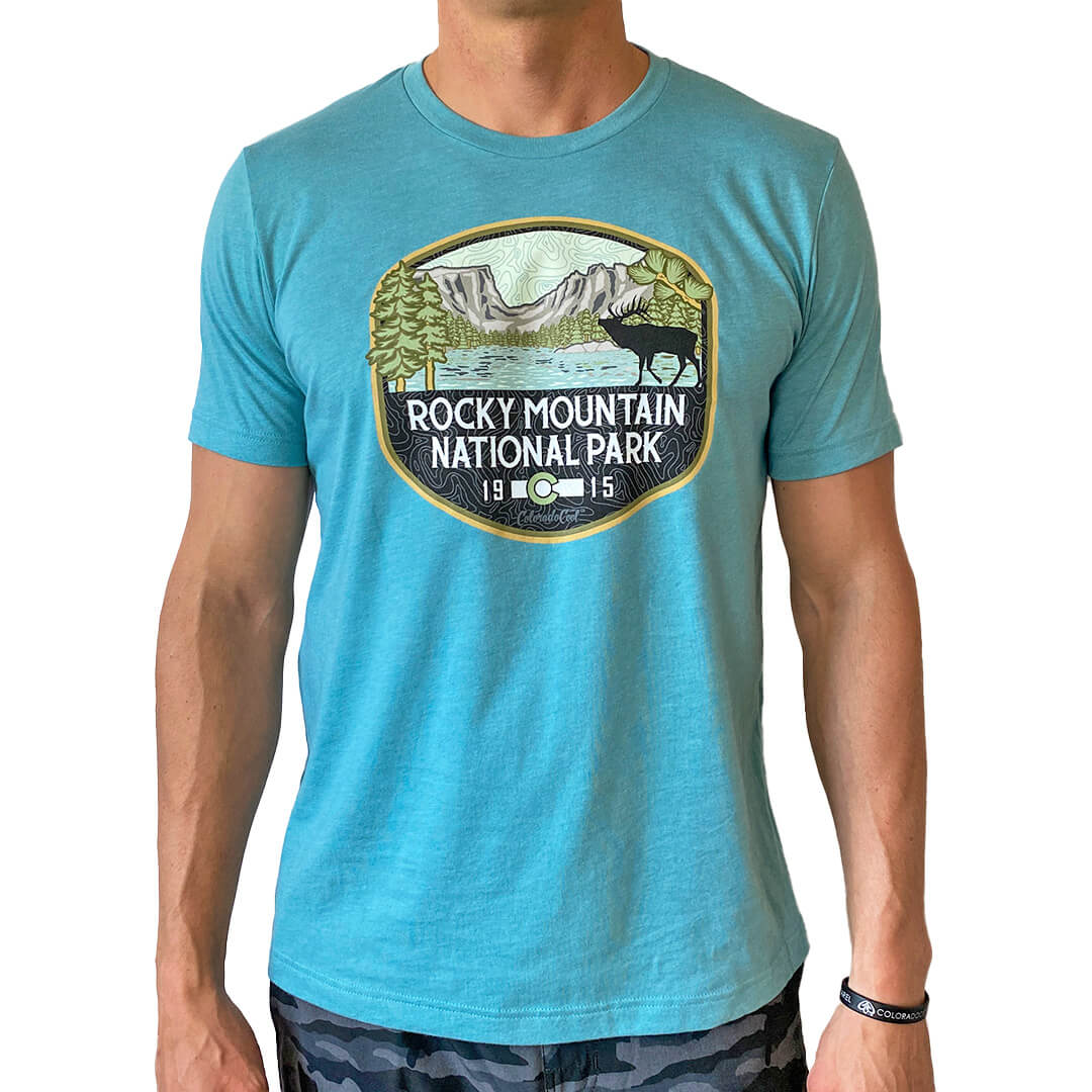 Rocky Mountain National Park T-Shirt - Blue Lagoon