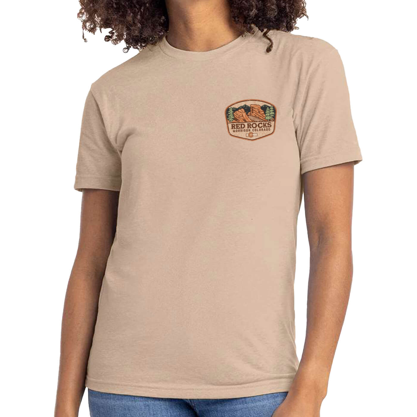 Red Rocks Vibes T-Shirt - Heather Tan