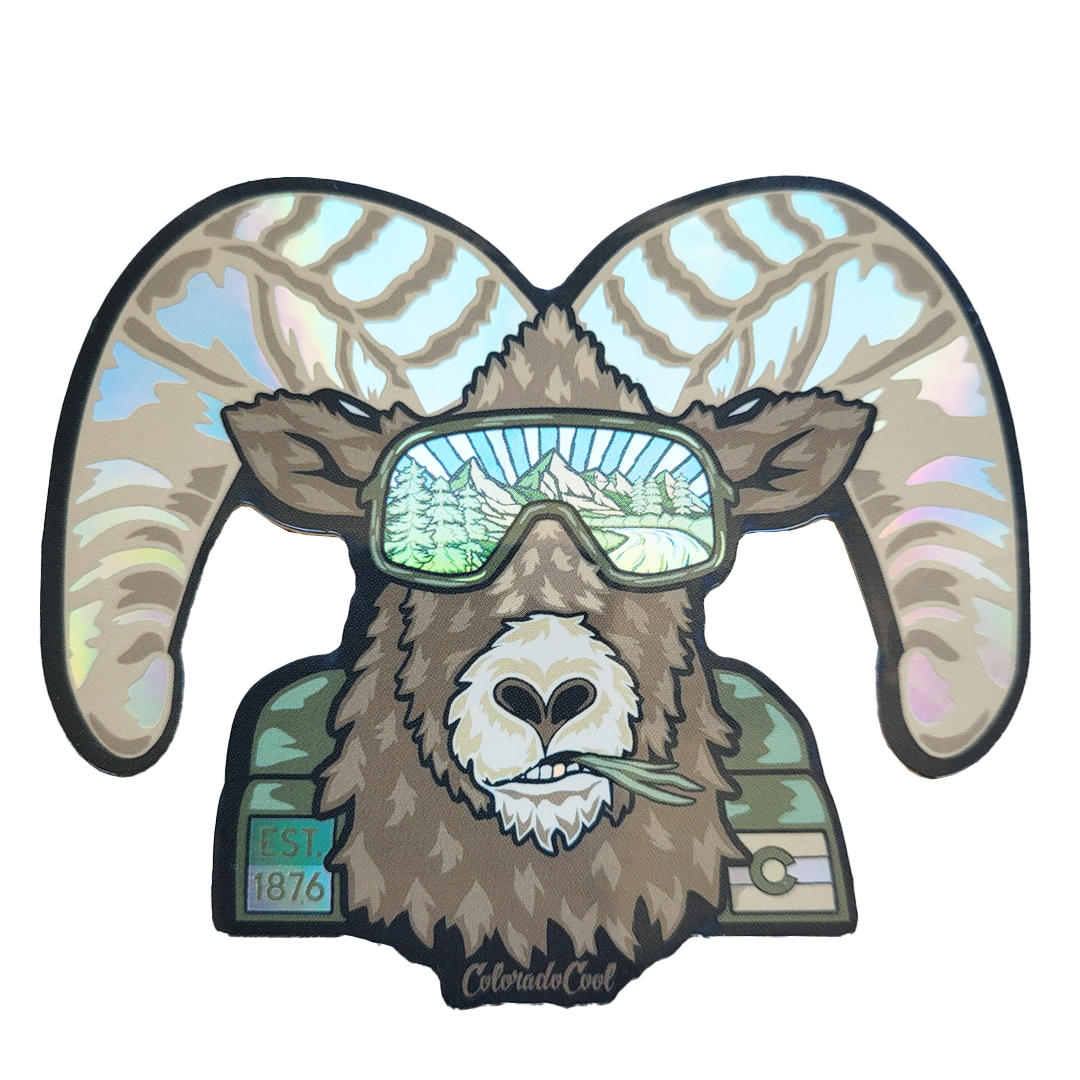 Ram Colorado Holographic Sticker