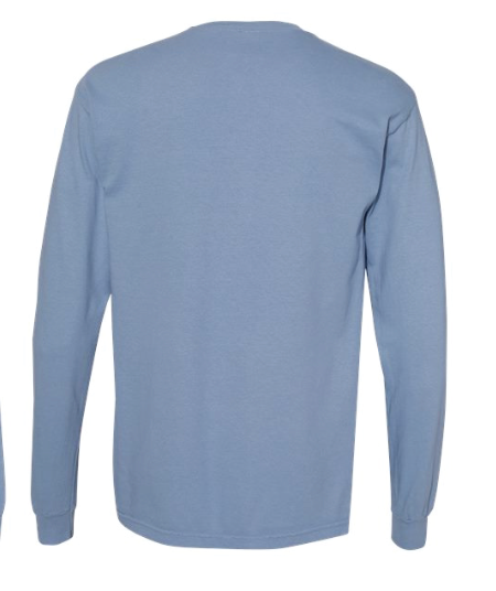 Aura Long Sleeve T-Shirt - Washed Denim