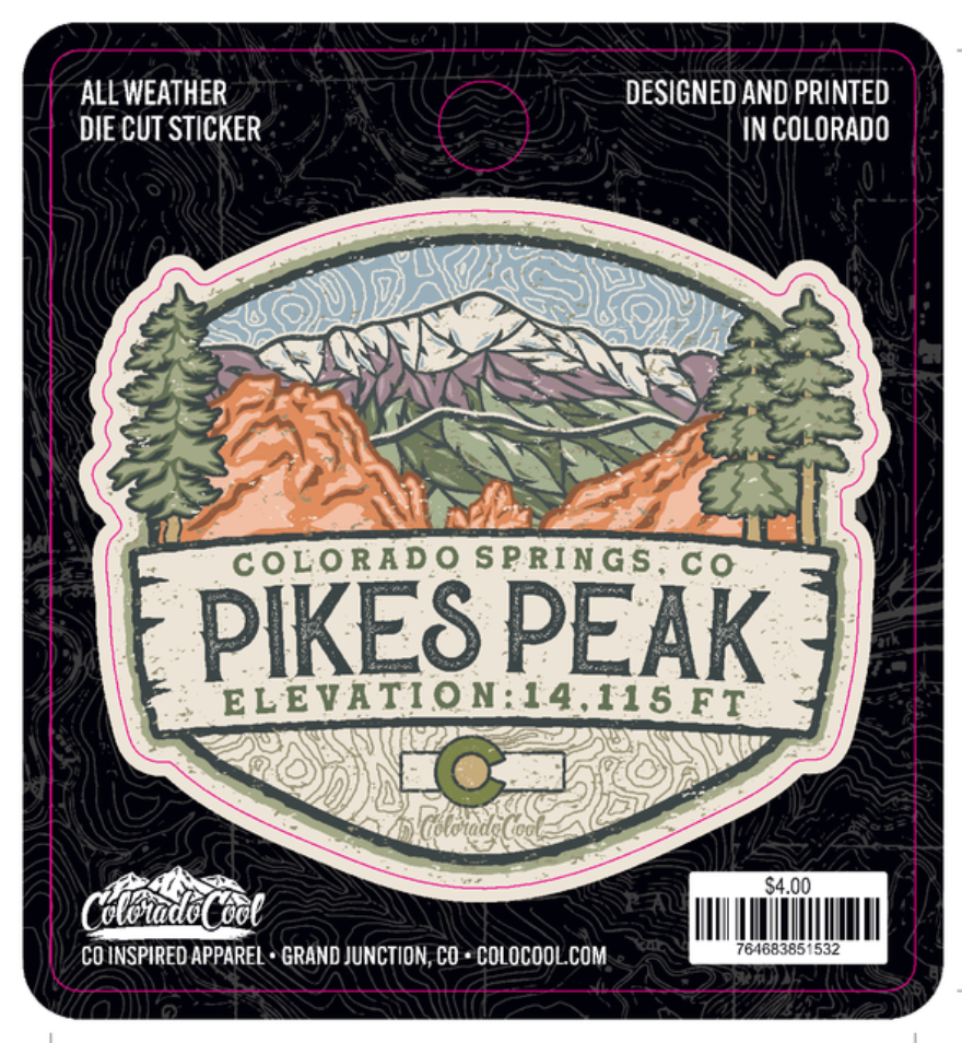 Pikes Peak Way Sticker