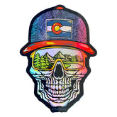 Colorado Skull Sticker - Summer - Holographic