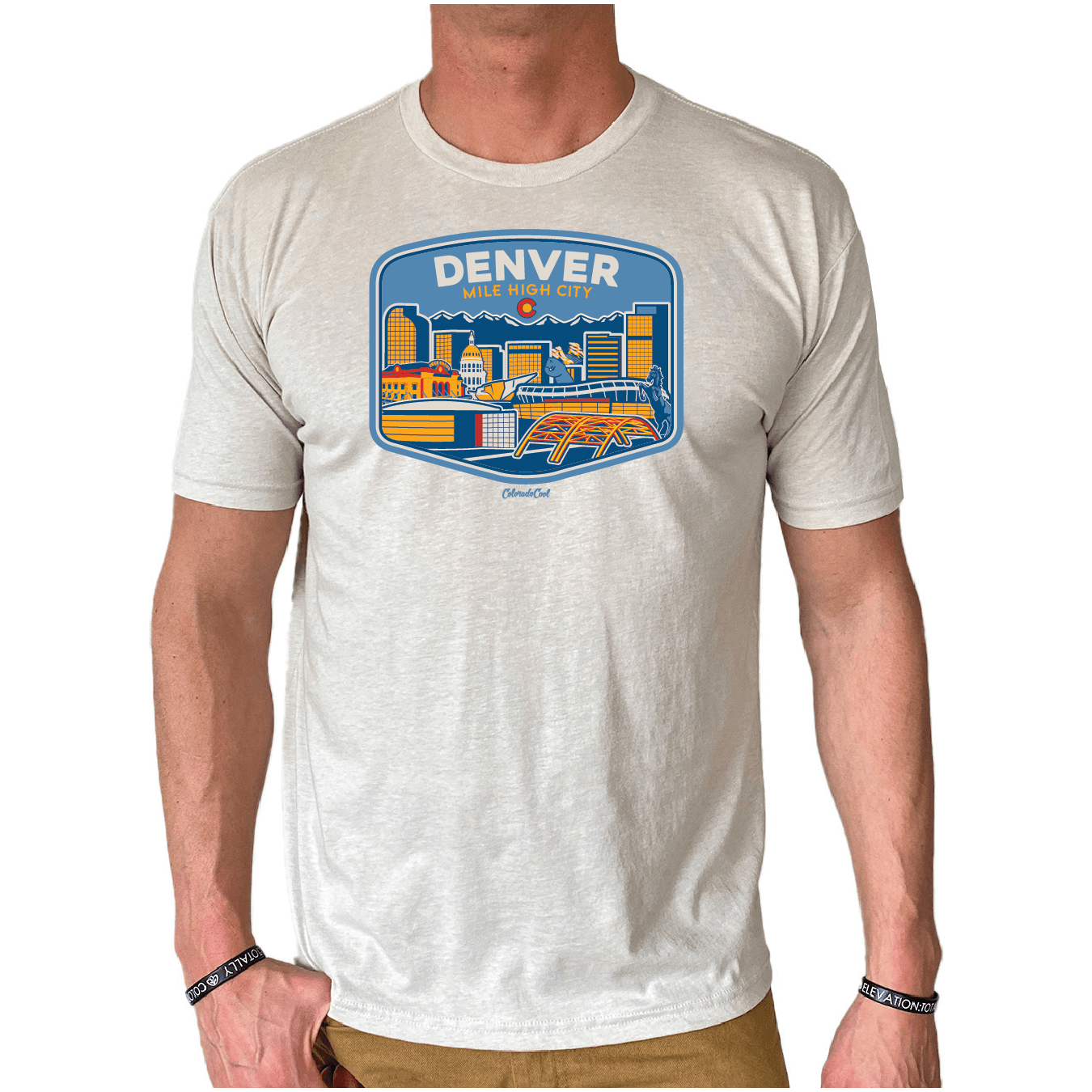 Denver Landmark T-Shirt - Sand