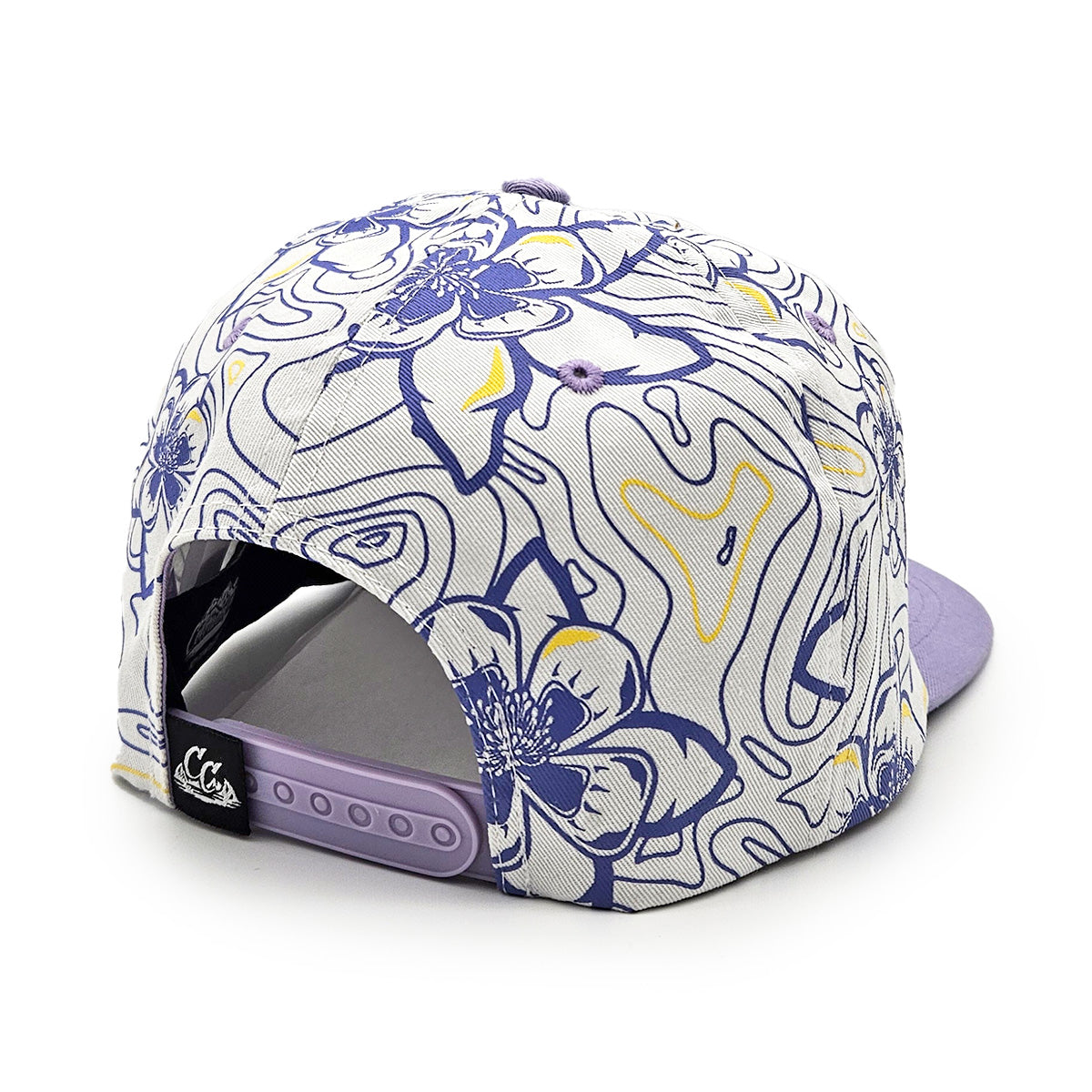 Topo Floral Hat - White/Purple