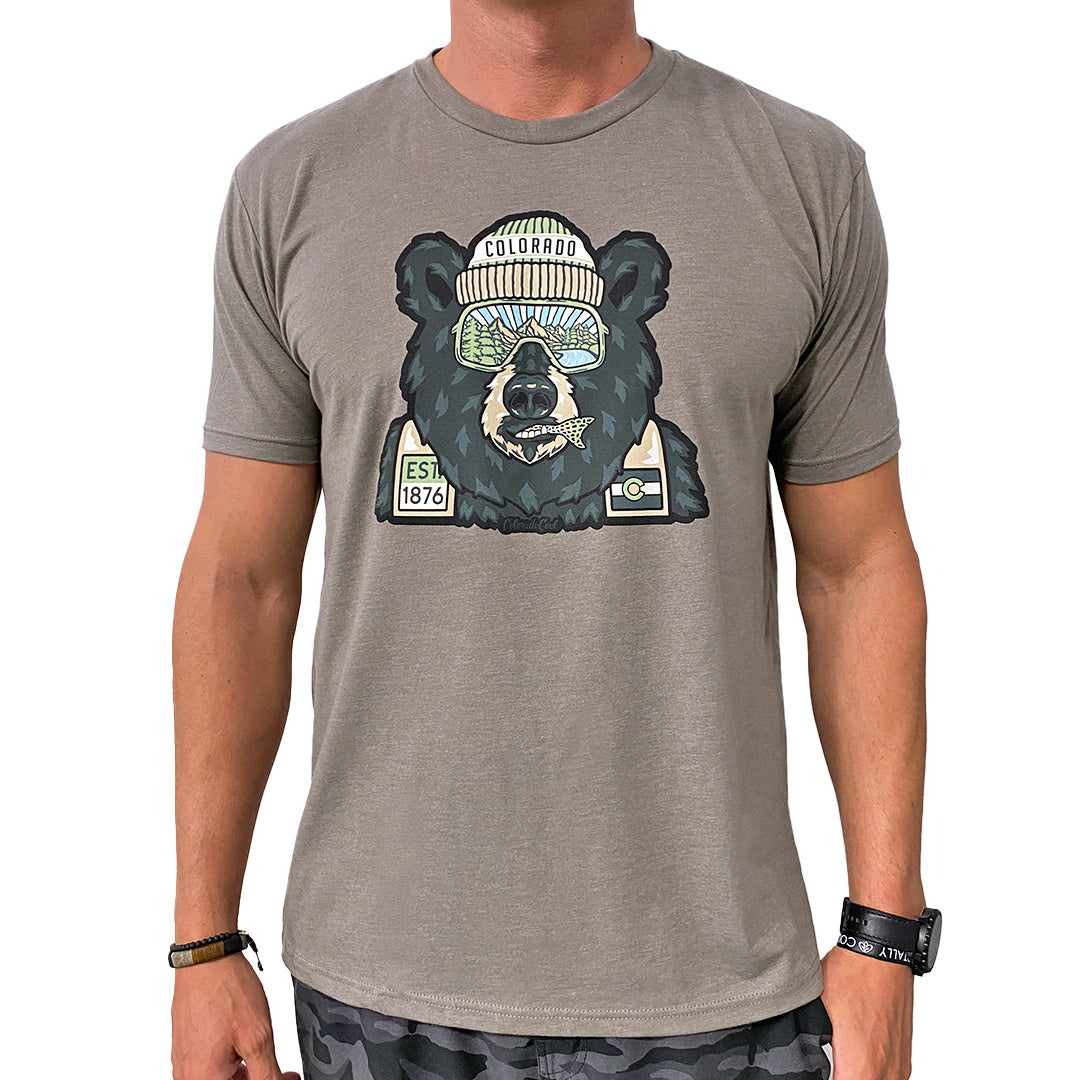 Backwoods Bear - T-Shirt - Warm Grey