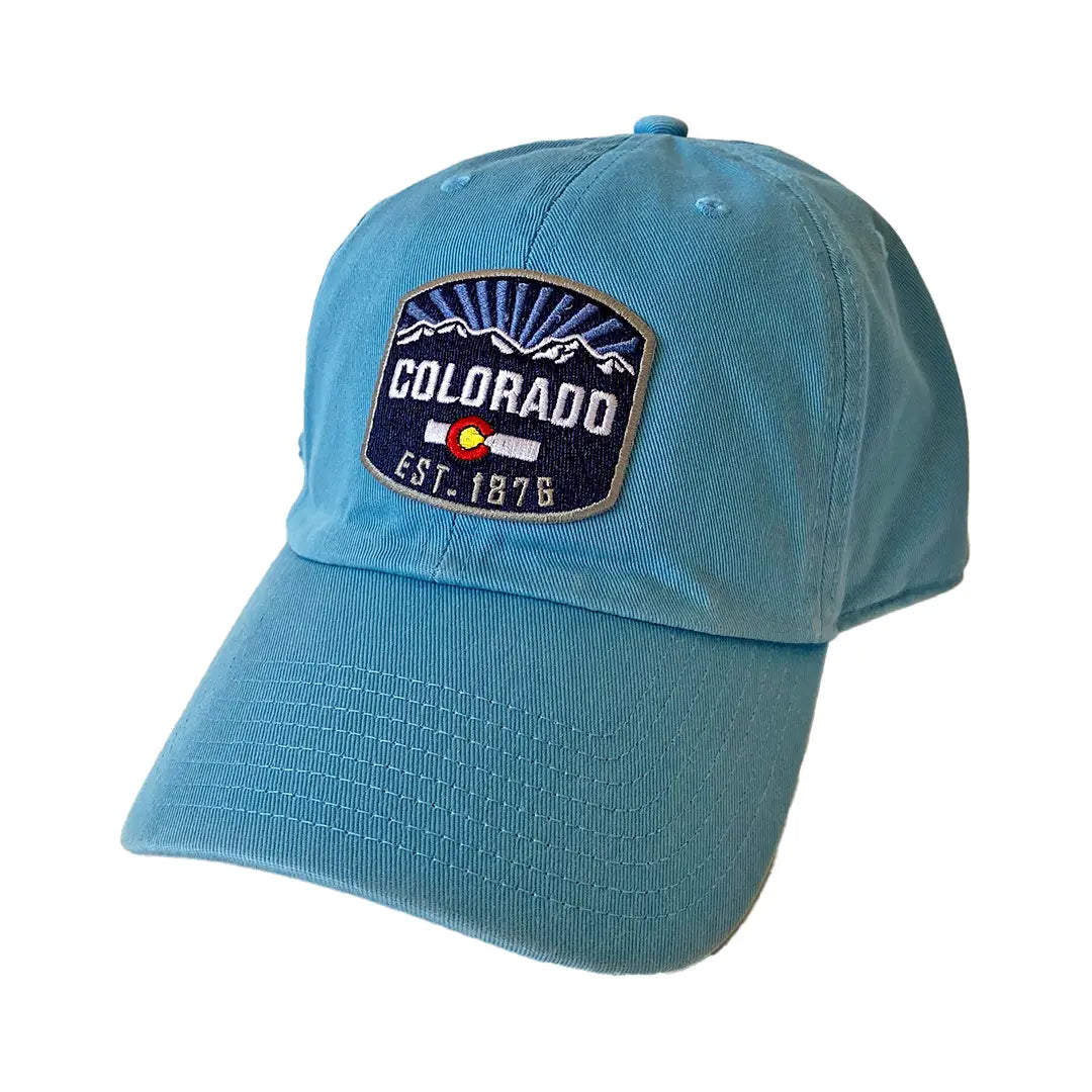 Colorado Patch Hat - Washed - Unstructured - Carolina Blue