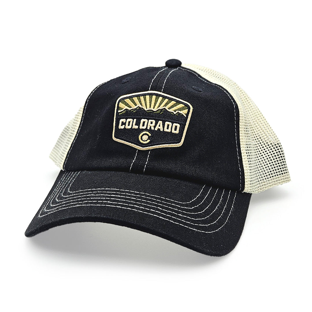 Colorado Patch Hat - Unstructured - Black/Stone