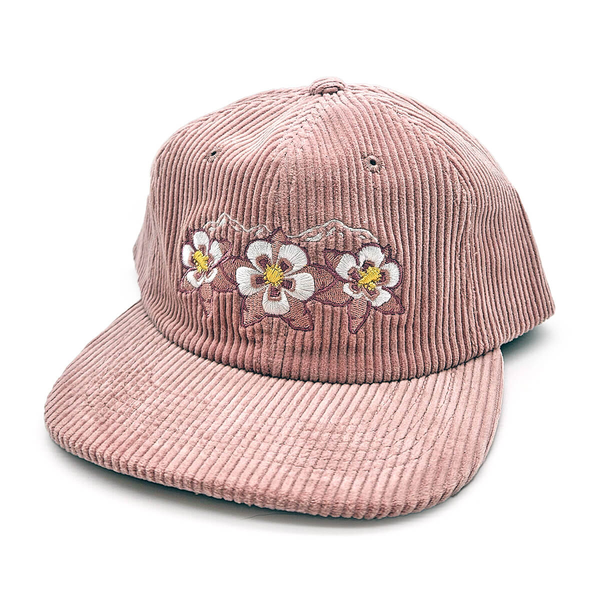 Floral Range Hat - Mauve - Corduroy