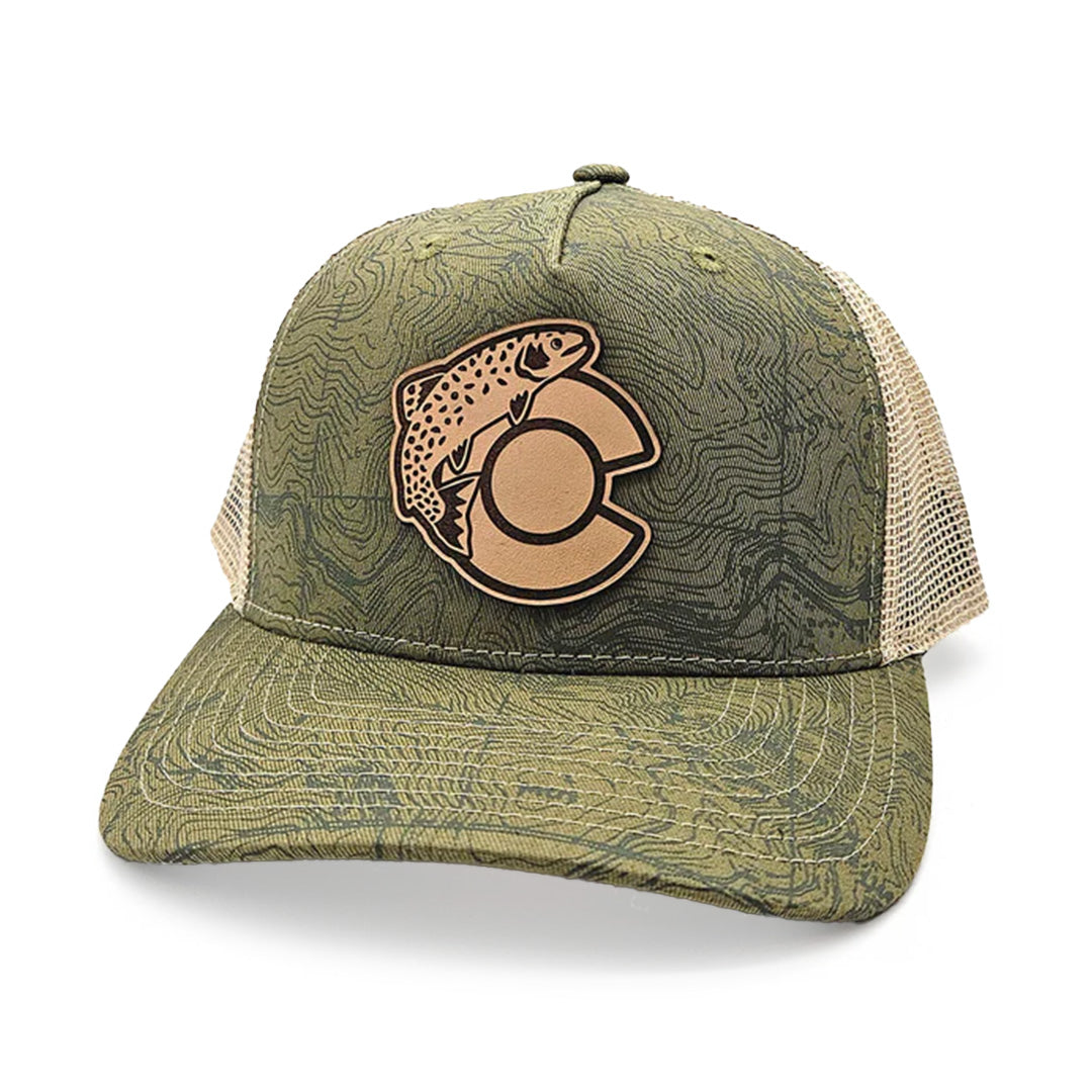 Cutthroat Patch Trucker Hat - Olive