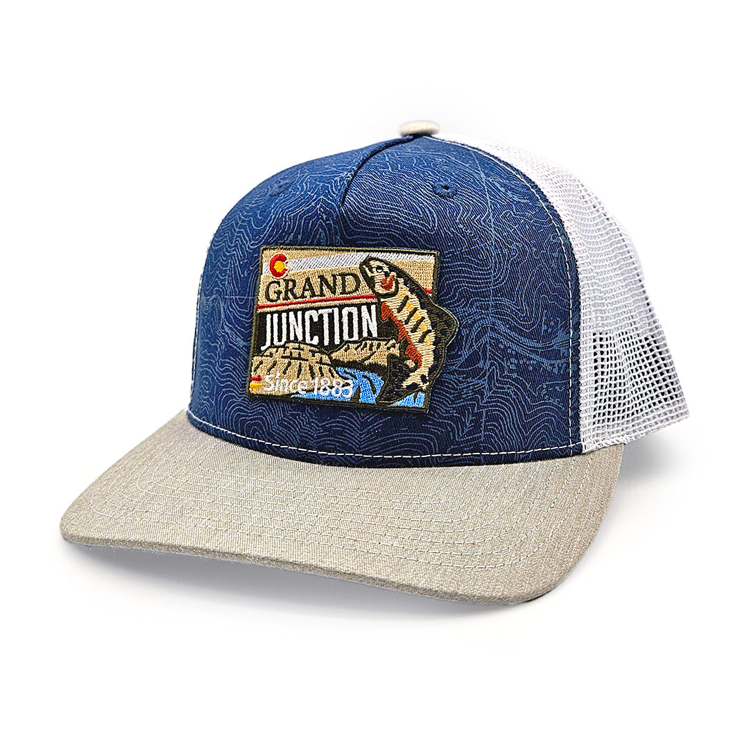 Grand Junction - Topo Trucker Hat - Navy