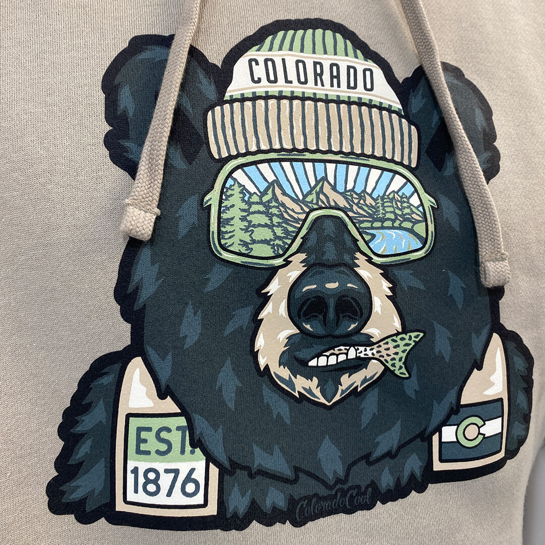 Backwoods Bear - Hoodie - Cement