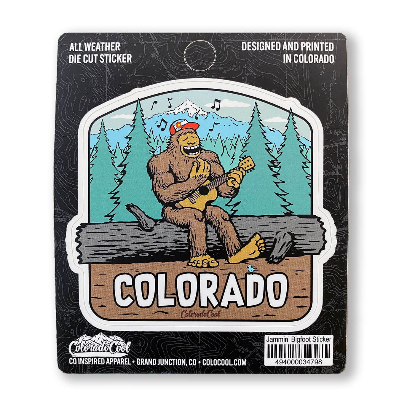 Jammin’ Bigfoot Sticker