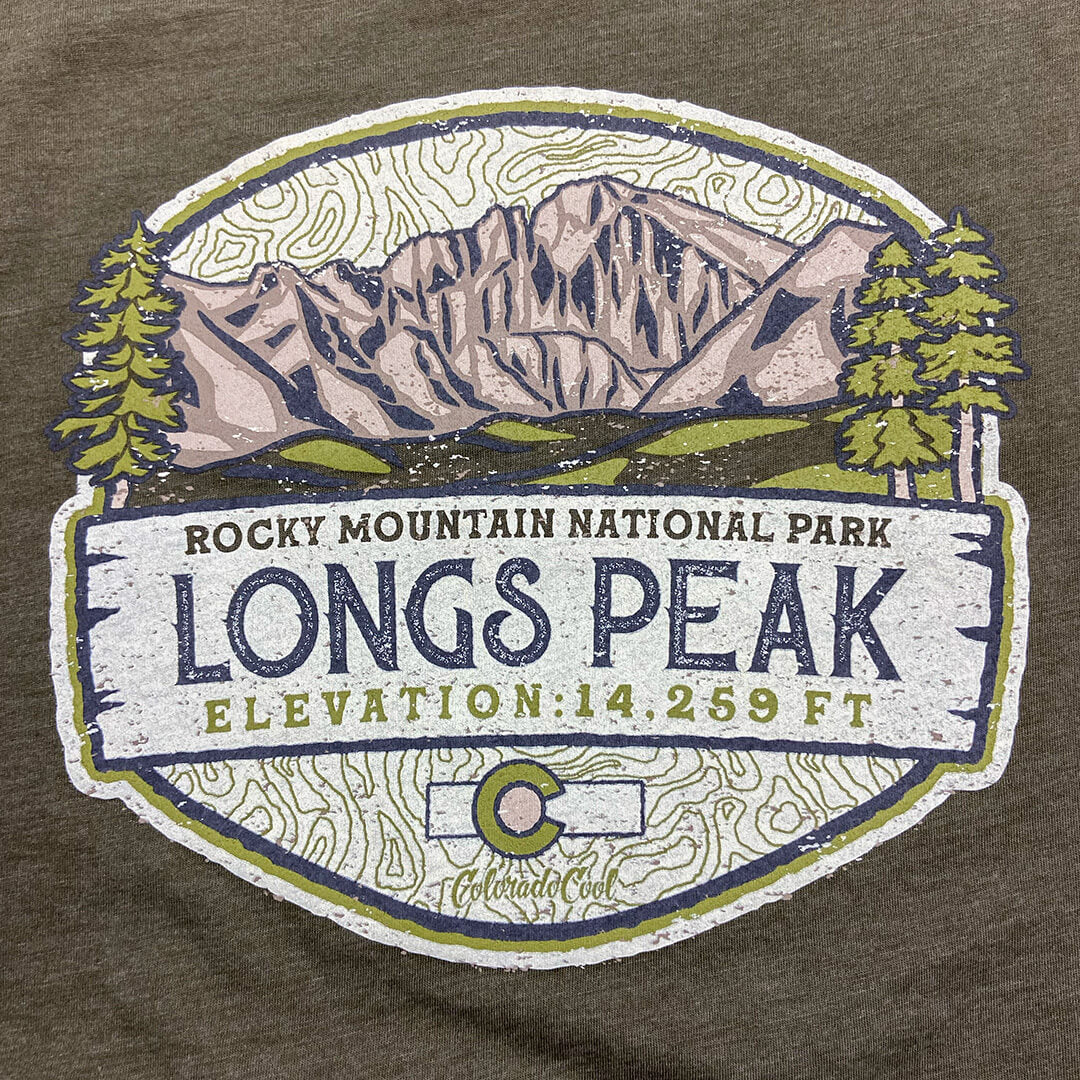 Longs Peak Way T-Shirt - Military Green