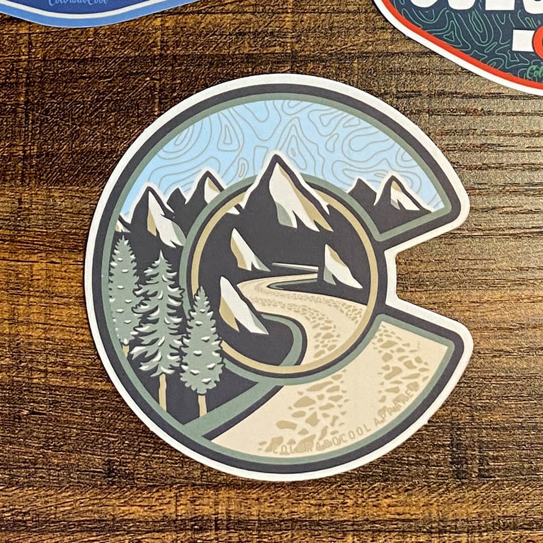 Mountain Pass Sticker