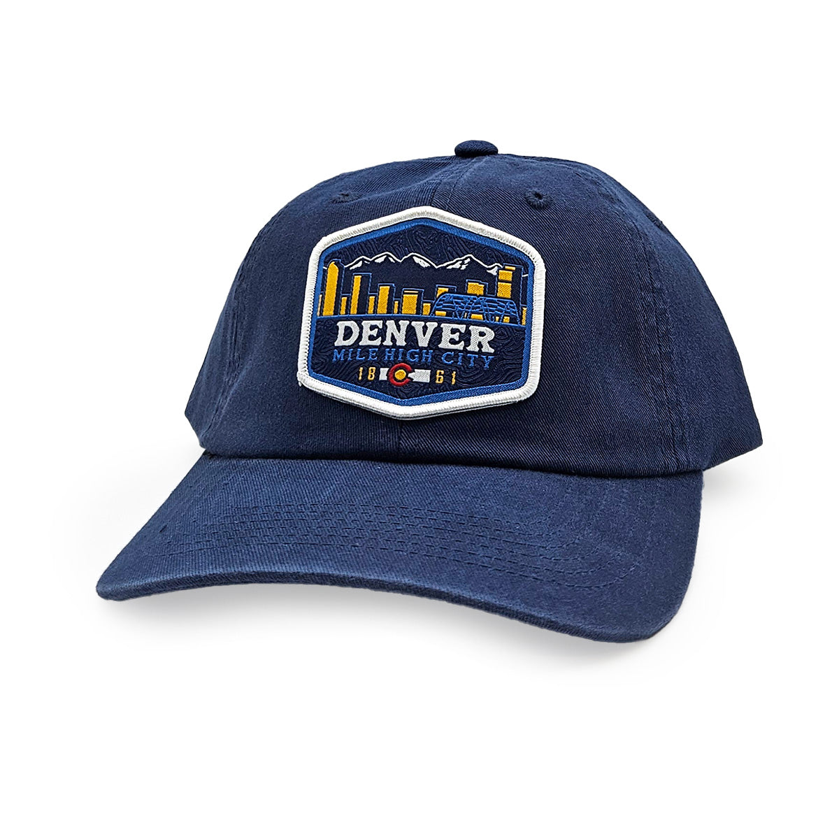 Denver Mile High City Hat - Unstructured - Navy