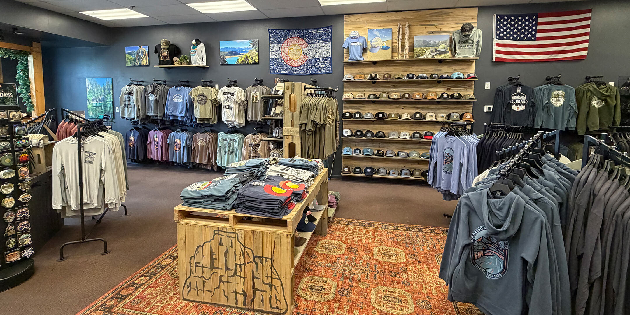 image showing the inside of coloradocool apparel store downtown grand junction