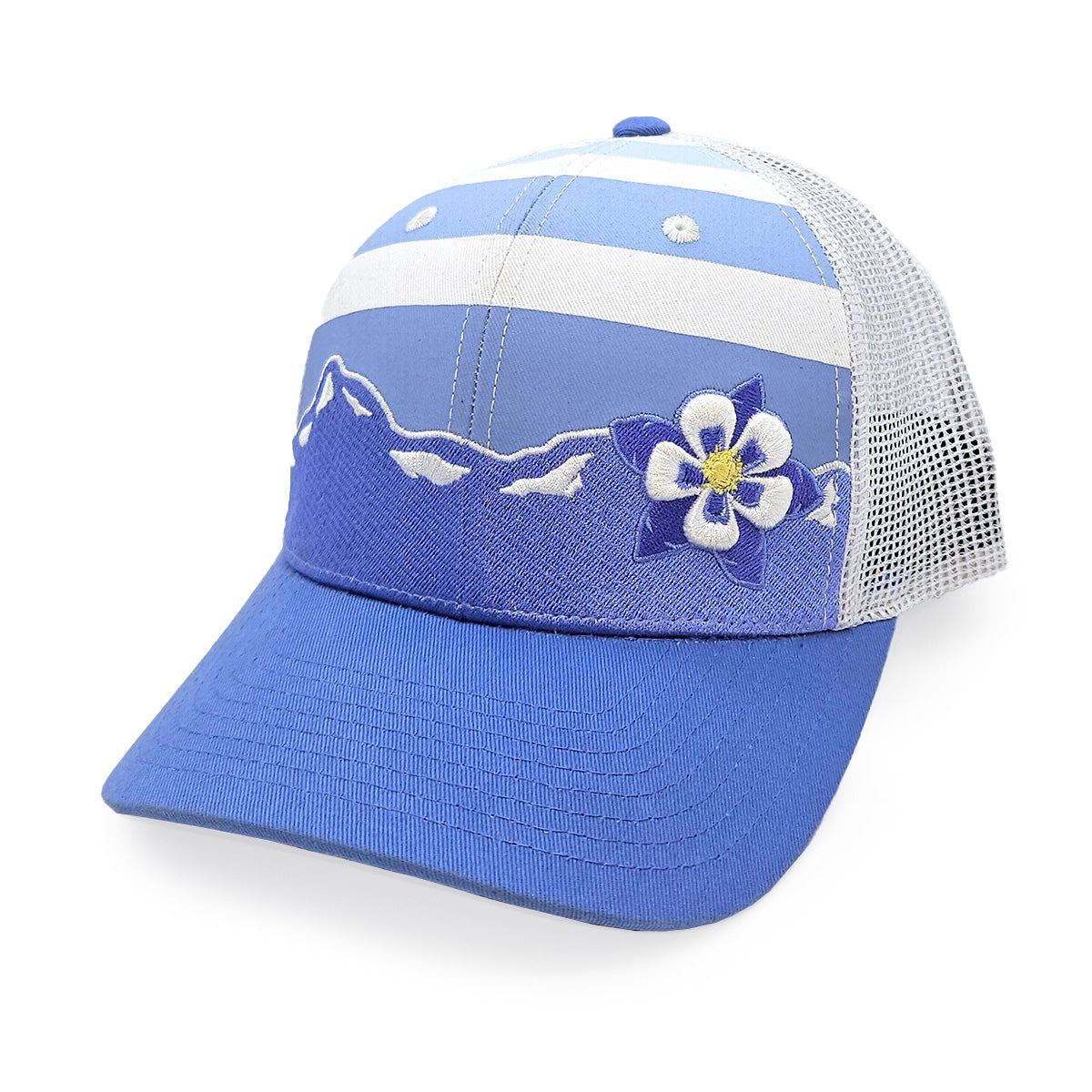 Alpine Bloom Hat - Purple/White