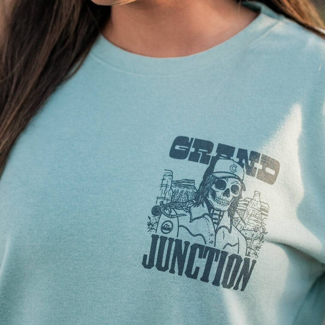 Grand Junction Skeleton Sweatshirt - Stonewash Green