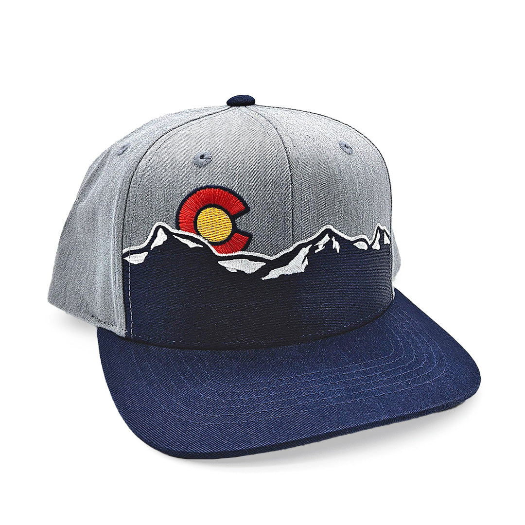 Range Flatbill Hat - Heather Gray/Navy