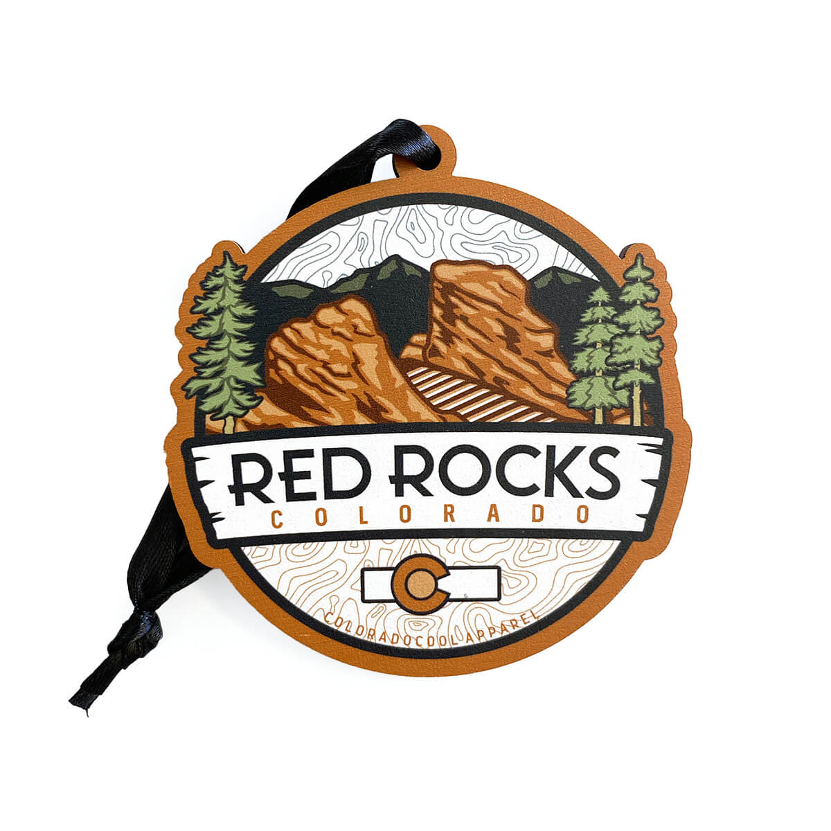 Red Rocks Amphitheater Christmas Ornament