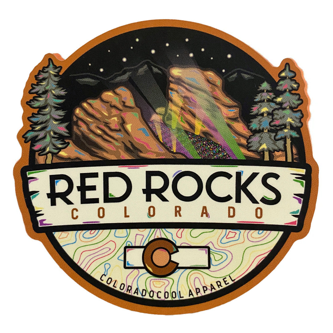 Red Rocks Showtime Sticker