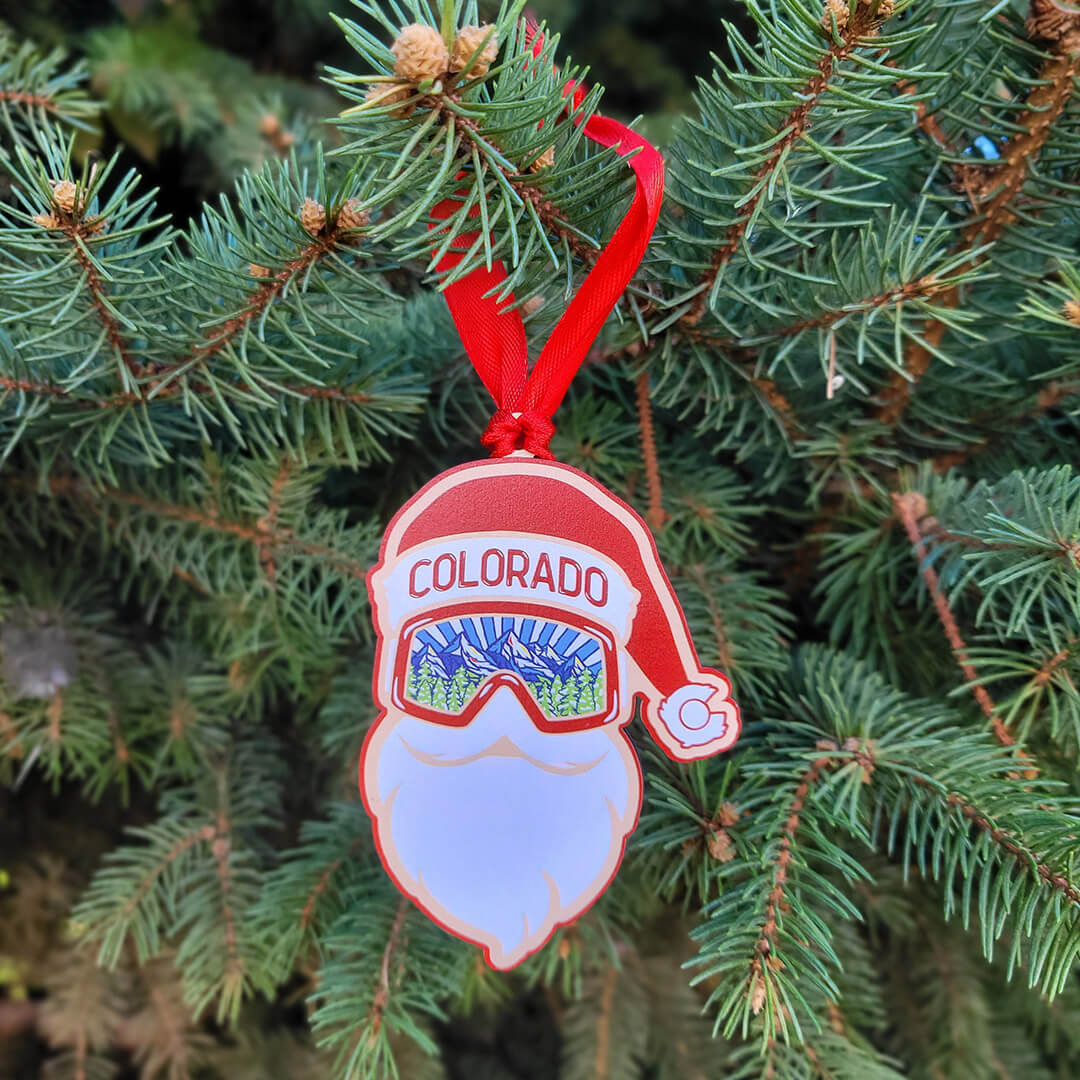 Colorado Santa Ornament